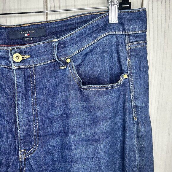 TOMMY HILFIGER Sz 16 (40 x 31) Stretch Denim Tribeca Straight Leg Jeans - Picture 5 of 11